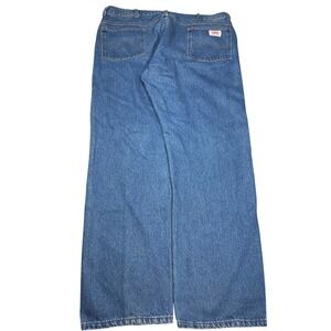 Vintage Round House 90s Workwear Jeans Mens 40x32 Blue Denim Made in USA Lot 103